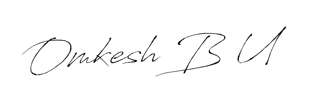 Here are the top 10 professional signature styles for the name Omkesh B U. These are the best autograph styles you can use for your name. Omkesh B U signature style 6 images and pictures png