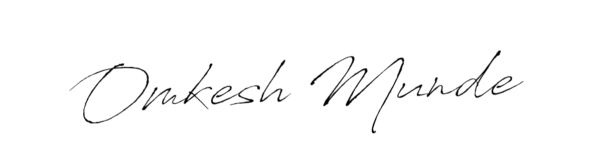 How to make Omkesh Munde signature? Antro_Vectra is a professional autograph style. Create handwritten signature for Omkesh Munde name. Omkesh Munde signature style 6 images and pictures png