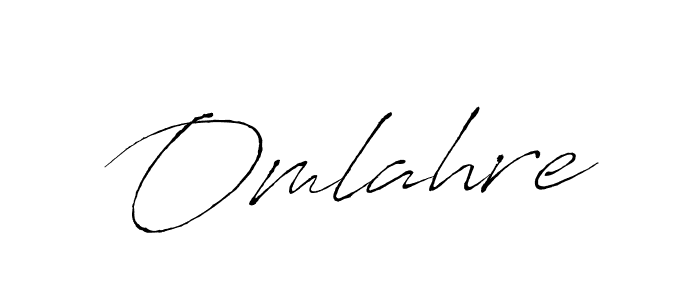 Design your own signature with our free online signature maker. With this signature software, you can create a handwritten (Antro_Vectra) signature for name Omlahre. Omlahre signature style 6 images and pictures png