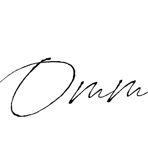 How to make Omm signature? Antro_Vectra is a professional autograph style. Create handwritten signature for Omm name. Omm signature style 6 images and pictures png