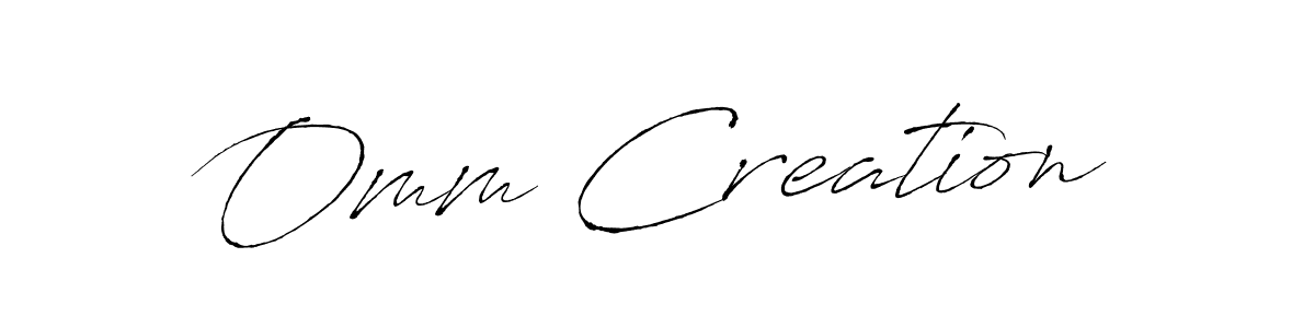 Make a beautiful signature design for name Omm Creation. Use this online signature maker to create a handwritten signature for free. Omm Creation signature style 6 images and pictures png