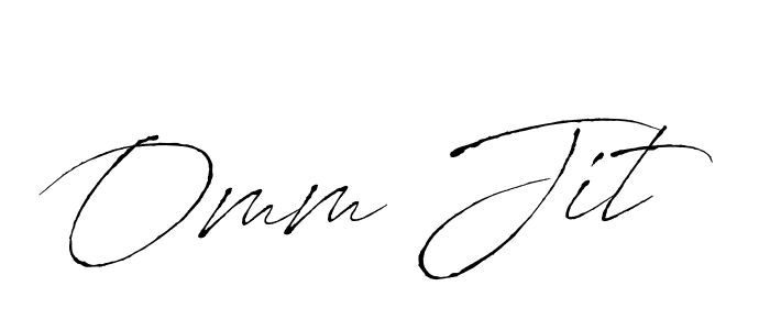 You should practise on your own different ways (Antro_Vectra) to write your name (Omm Jit) in signature. don't let someone else do it for you. Omm Jit signature style 6 images and pictures png