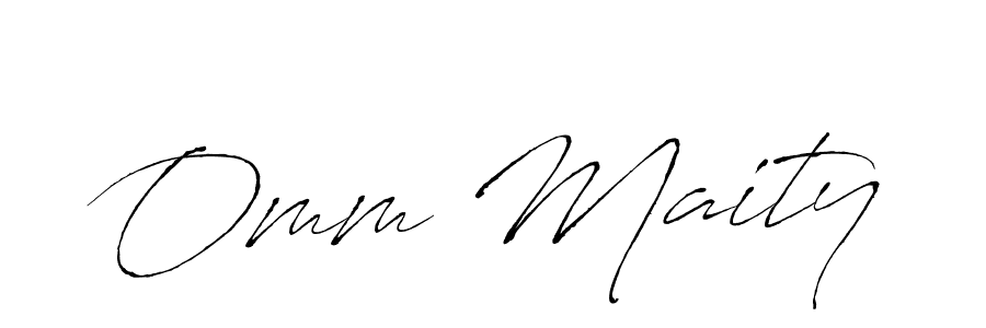 The best way (Antro_Vectra) to make a short signature is to pick only two or three words in your name. The name Omm Maity include a total of six letters. For converting this name. Omm Maity signature style 6 images and pictures png