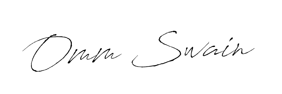 Design your own signature with our free online signature maker. With this signature software, you can create a handwritten (Antro_Vectra) signature for name Omm Swain. Omm Swain signature style 6 images and pictures png