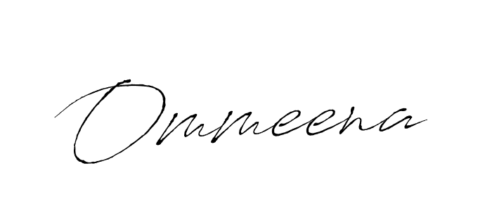 Make a beautiful signature design for name Ommeena. With this signature (Antro_Vectra) style, you can create a handwritten signature for free. Ommeena signature style 6 images and pictures png