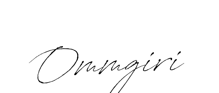 Design your own signature with our free online signature maker. With this signature software, you can create a handwritten (Antro_Vectra) signature for name Ommgiri. Ommgiri signature style 6 images and pictures png