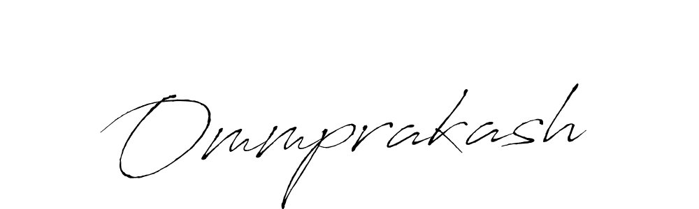 How to make Ommprakash signature? Antro_Vectra is a professional autograph style. Create handwritten signature for Ommprakash name. Ommprakash signature style 6 images and pictures png