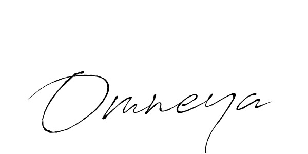 Make a beautiful signature design for name Omneya. With this signature (Antro_Vectra) style, you can create a handwritten signature for free. Omneya signature style 6 images and pictures png