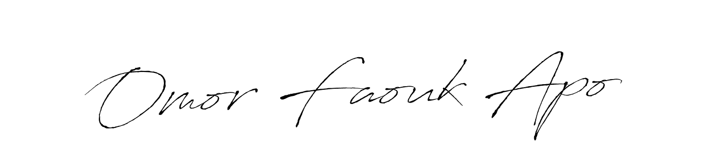 Also we have Omor Faouk Apo name is the best signature style. Create professional handwritten signature collection using Antro_Vectra autograph style. Omor Faouk Apo signature style 6 images and pictures png