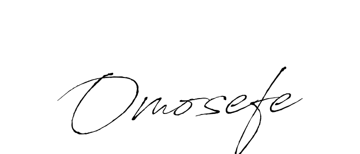 Make a beautiful signature design for name Omosefe. With this signature (Antro_Vectra) style, you can create a handwritten signature for free. Omosefe signature style 6 images and pictures png