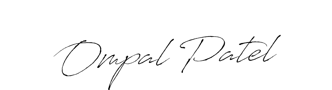 Ompal Patel stylish signature style. Best Handwritten Sign (Antro_Vectra) for my name. Handwritten Signature Collection Ideas for my name Ompal Patel. Ompal Patel signature style 6 images and pictures png