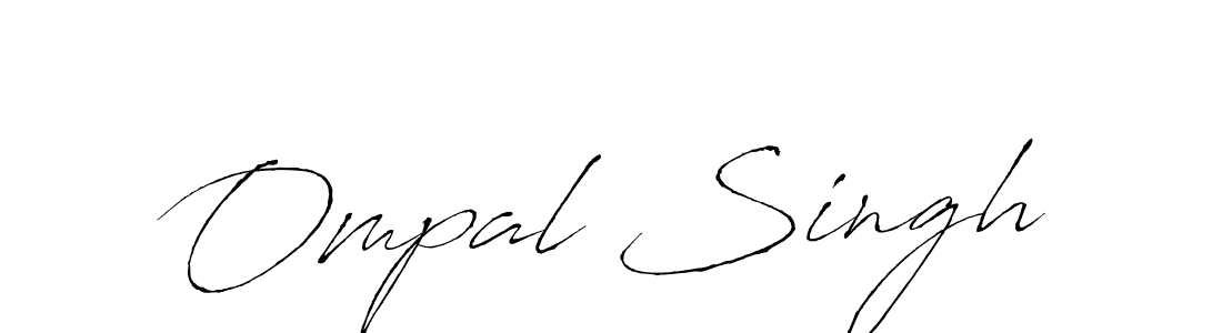 Make a beautiful signature design for name Ompal Singh. With this signature (Antro_Vectra) style, you can create a handwritten signature for free. Ompal Singh signature style 6 images and pictures png