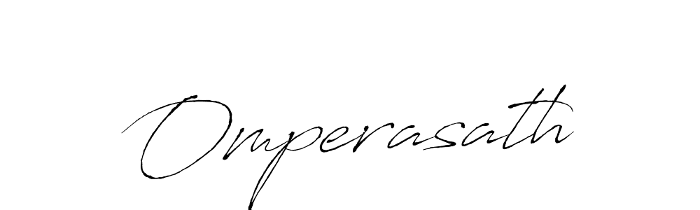 Make a beautiful signature design for name Omperasath. With this signature (Antro_Vectra) style, you can create a handwritten signature for free. Omperasath signature style 6 images and pictures png