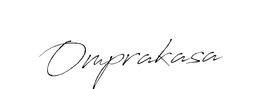 Make a beautiful signature design for name Omprakasa. With this signature (Antro_Vectra) style, you can create a handwritten signature for free. Omprakasa signature style 6 images and pictures png