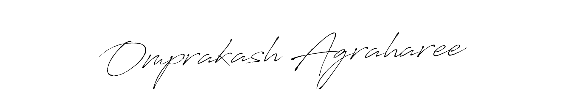 Use a signature maker to create a handwritten signature online. With this signature software, you can design (Antro_Vectra) your own signature for name Omprakash Agraharee. Omprakash Agraharee signature style 6 images and pictures png