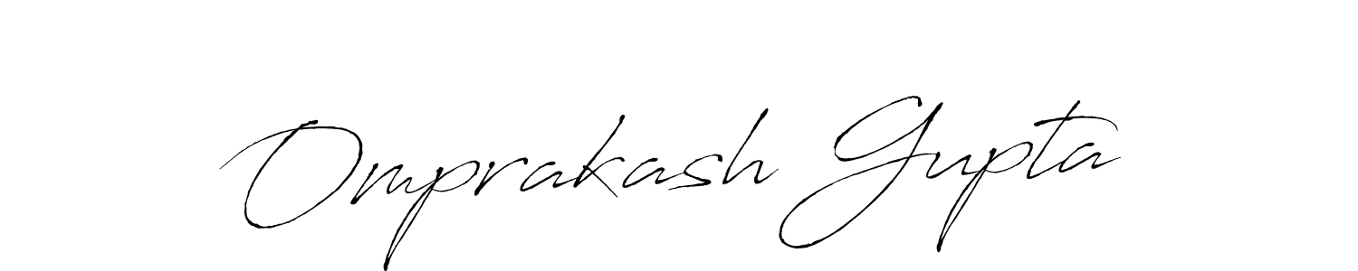 Make a beautiful signature design for name Omprakash Gupta. With this signature (Antro_Vectra) style, you can create a handwritten signature for free. Omprakash Gupta signature style 6 images and pictures png