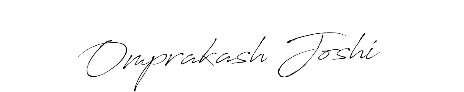 Create a beautiful signature design for name Omprakash Joshi. With this signature (Antro_Vectra) fonts, you can make a handwritten signature for free. Omprakash Joshi signature style 6 images and pictures png