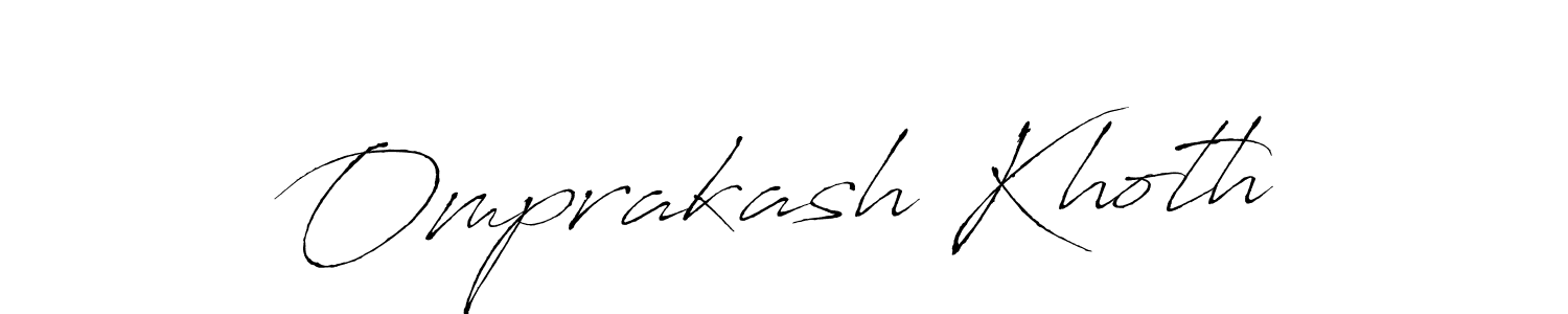 Also You can easily find your signature by using the search form. We will create Omprakash Khoth name handwritten signature images for you free of cost using Antro_Vectra sign style. Omprakash Khoth signature style 6 images and pictures png