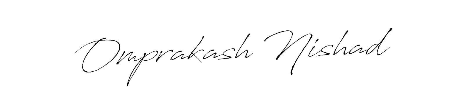 Make a beautiful signature design for name Omprakash Nishad. With this signature (Antro_Vectra) style, you can create a handwritten signature for free. Omprakash Nishad signature style 6 images and pictures png