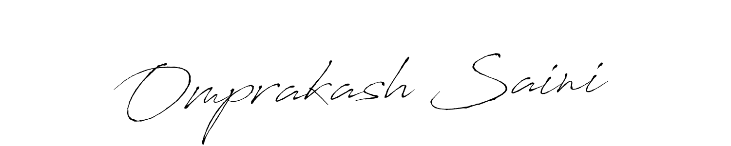 Use a signature maker to create a handwritten signature online. With this signature software, you can design (Antro_Vectra) your own signature for name Omprakash Saini. Omprakash Saini signature style 6 images and pictures png