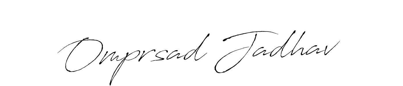 Similarly Antro_Vectra is the best handwritten signature design. Signature creator online .You can use it as an online autograph creator for name Omprsad Jadhav. Omprsad Jadhav signature style 6 images and pictures png