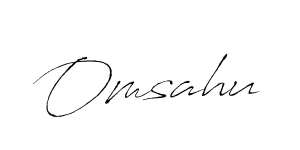 The best way (Antro_Vectra) to make a short signature is to pick only two or three words in your name. The name Omsahu include a total of six letters. For converting this name. Omsahu signature style 6 images and pictures png
