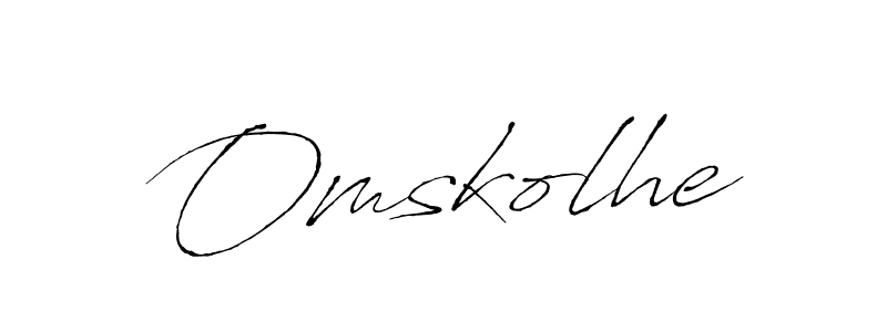 You should practise on your own different ways (Antro_Vectra) to write your name (Omskolhe) in signature. don't let someone else do it for you. Omskolhe signature style 6 images and pictures png