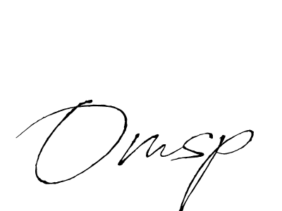 Create a beautiful signature design for name Omsp. With this signature (Antro_Vectra) fonts, you can make a handwritten signature for free. Omsp signature style 6 images and pictures png