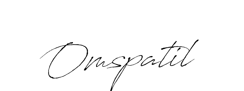 Use a signature maker to create a handwritten signature online. With this signature software, you can design (Antro_Vectra) your own signature for name Omspatil. Omspatil signature style 6 images and pictures png