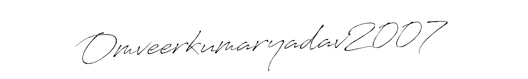 It looks lik you need a new signature style for name Omveerkumaryadav2007. Design unique handwritten (Antro_Vectra) signature with our free signature maker in just a few clicks. Omveerkumaryadav2007 signature style 6 images and pictures png