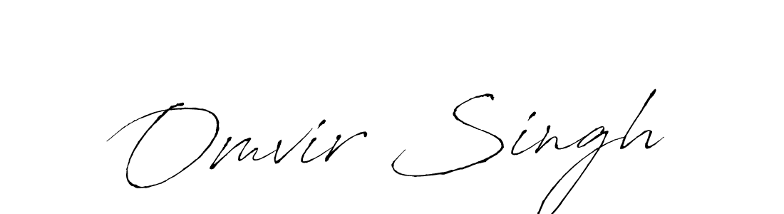 Design your own signature with our free online signature maker. With this signature software, you can create a handwritten (Antro_Vectra) signature for name Omvir Singh. Omvir Singh signature style 6 images and pictures png