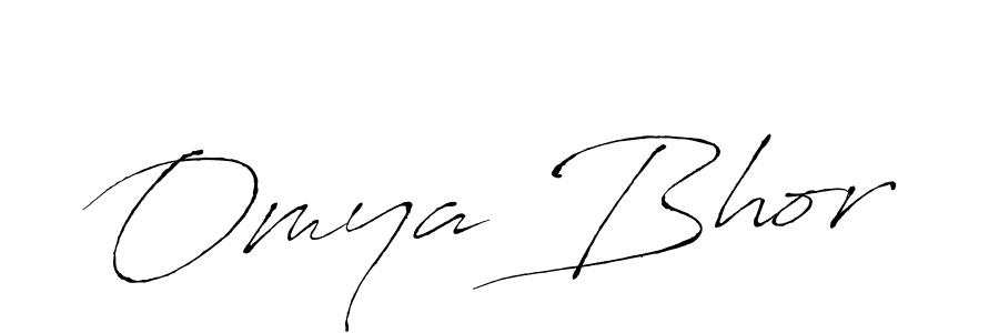 Omya Bhor stylish signature style. Best Handwritten Sign (Antro_Vectra) for my name. Handwritten Signature Collection Ideas for my name Omya Bhor. Omya Bhor signature style 6 images and pictures png