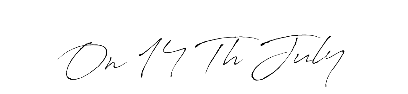 How to Draw On 14 Th July signature style? Antro_Vectra is a latest design signature styles for name On 14 Th July. On 14 Th July signature style 6 images and pictures png