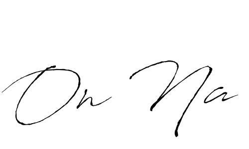 Design your own signature with our free online signature maker. With this signature software, you can create a handwritten (Antro_Vectra) signature for name On Na. On Na signature style 6 images and pictures png