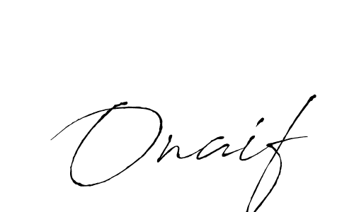 Use a signature maker to create a handwritten signature online. With this signature software, you can design (Antro_Vectra) your own signature for name Onaif. Onaif signature style 6 images and pictures png
