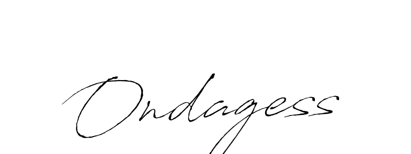 How to make Ondagess signature? Antro_Vectra is a professional autograph style. Create handwritten signature for Ondagess name. Ondagess signature style 6 images and pictures png