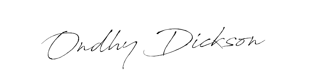 Design your own signature with our free online signature maker. With this signature software, you can create a handwritten (Antro_Vectra) signature for name Ondhy Dickson. Ondhy Dickson signature style 6 images and pictures png