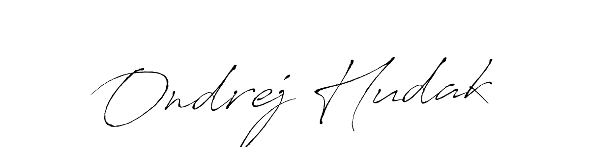 Make a beautiful signature design for name Ondrej Hudak. With this signature (Antro_Vectra) style, you can create a handwritten signature for free. Ondrej Hudak signature style 6 images and pictures png