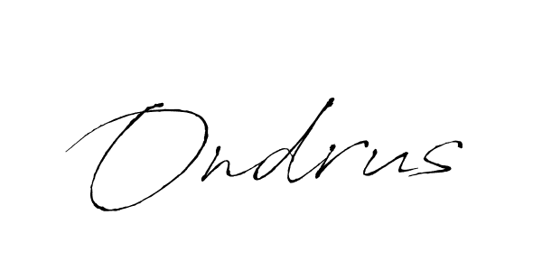 Create a beautiful signature design for name Ondrus. With this signature (Antro_Vectra) fonts, you can make a handwritten signature for free. Ondrus signature style 6 images and pictures png