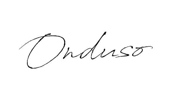 Make a beautiful signature design for name Onduso. With this signature (Antro_Vectra) style, you can create a handwritten signature for free. Onduso signature style 6 images and pictures png