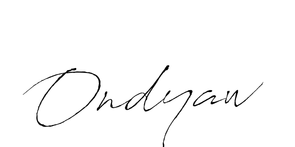 Create a beautiful signature design for name Ondyaw. With this signature (Antro_Vectra) fonts, you can make a handwritten signature for free. Ondyaw signature style 6 images and pictures png