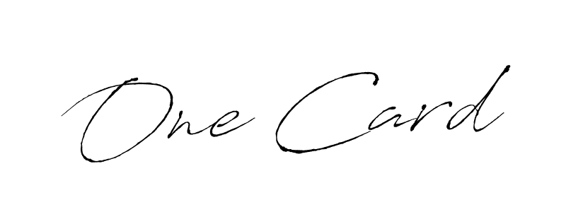 Make a beautiful signature design for name One Card. With this signature (Antro_Vectra) style, you can create a handwritten signature for free. One Card signature style 6 images and pictures png