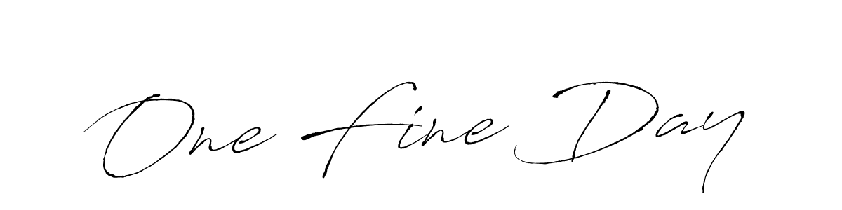 Design your own signature with our free online signature maker. With this signature software, you can create a handwritten (Antro_Vectra) signature for name One Fine Day. One Fine Day signature style 6 images and pictures png