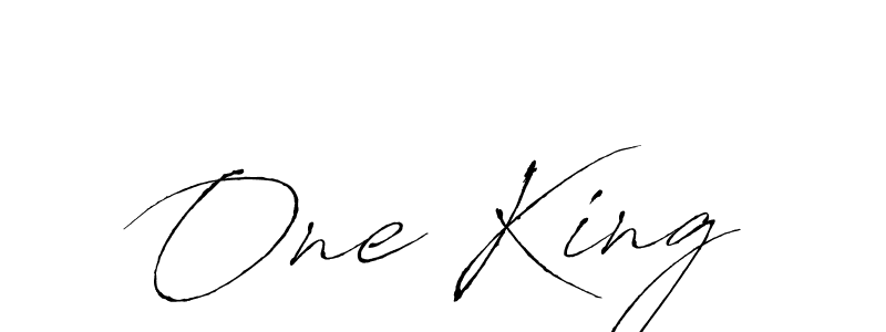 Also You can easily find your signature by using the search form. We will create One King name handwritten signature images for you free of cost using Antro_Vectra sign style. One King signature style 6 images and pictures png