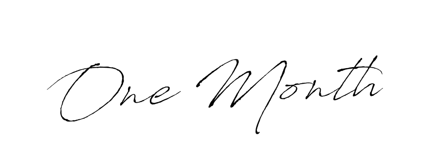 You can use this online signature creator to create a handwritten signature for the name One Month. This is the best online autograph maker. One Month signature style 6 images and pictures png