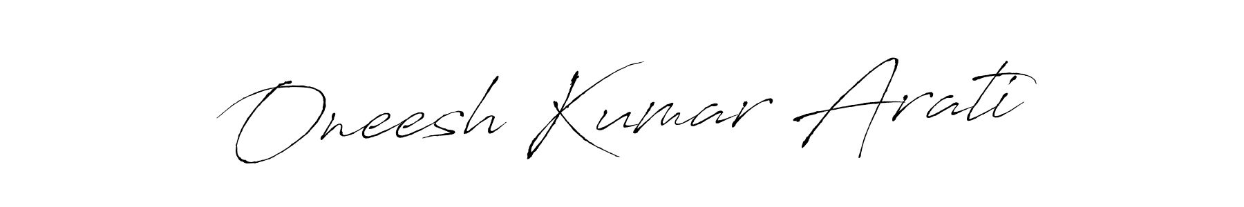 Design your own signature with our free online signature maker. With this signature software, you can create a handwritten (Antro_Vectra) signature for name Oneesh Kumar Arati. Oneesh Kumar Arati signature style 6 images and pictures png
