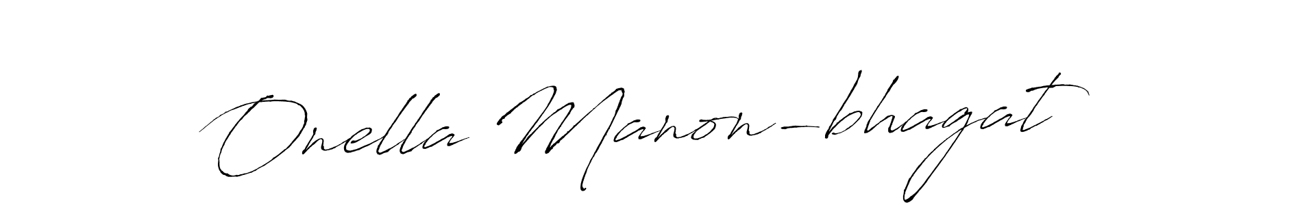Make a beautiful signature design for name Onella Manon-bhagat. With this signature (Antro_Vectra) style, you can create a handwritten signature for free. Onella Manon-bhagat signature style 6 images and pictures png