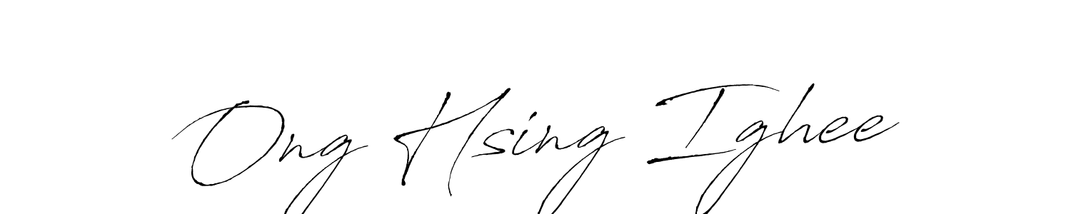 Make a short Ong Hsing Ighee signature style. Manage your documents anywhere anytime using Antro_Vectra. Create and add eSignatures, submit forms, share and send files easily. Ong Hsing Ighee signature style 6 images and pictures png