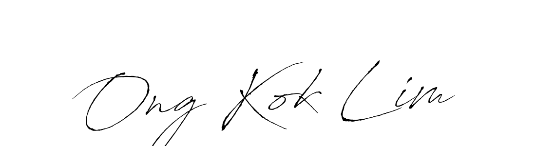 Antro_Vectra is a professional signature style that is perfect for those who want to add a touch of class to their signature. It is also a great choice for those who want to make their signature more unique. Get Ong Kok Lim name to fancy signature for free. Ong Kok Lim signature style 6 images and pictures png