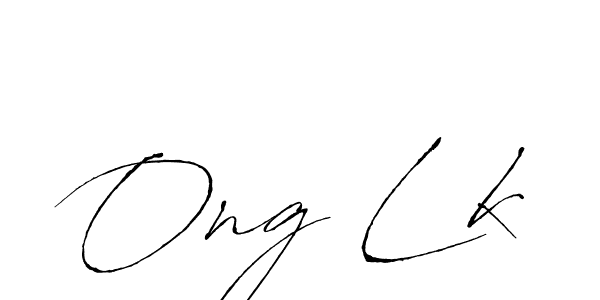 How to make Ong Lk name signature. Use Antro_Vectra style for creating short signs online. This is the latest handwritten sign. Ong Lk signature style 6 images and pictures png